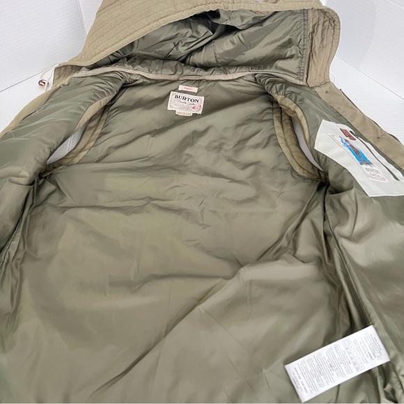 Burton DryRide Hooded Puffer Vest – Green Full Zip Snowboard Ski Gorpcore M - Picture 5 of 12